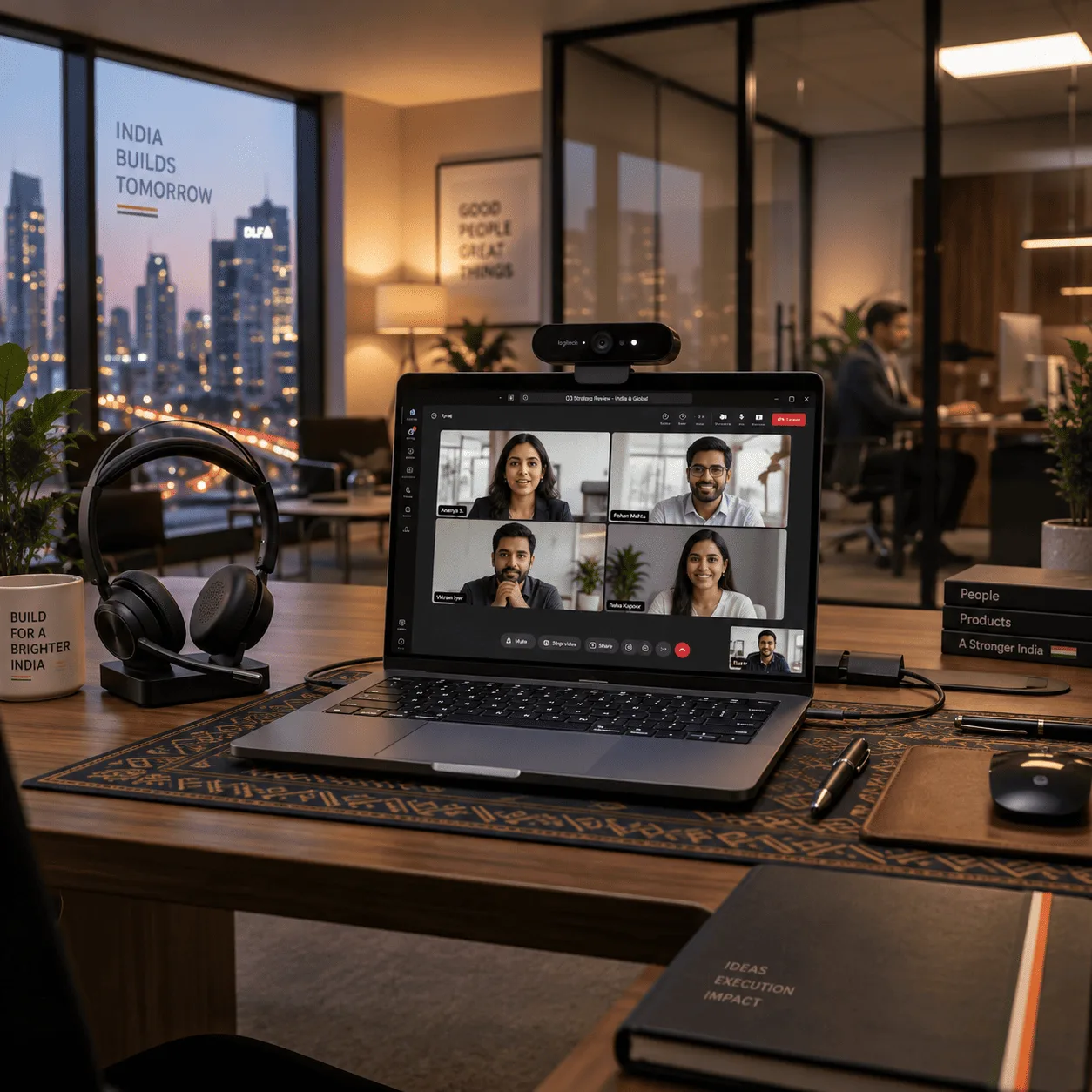 Enterprise video collaboration setup