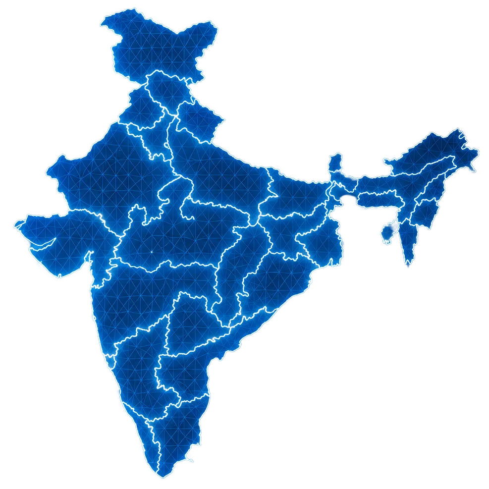 India delivery network map
